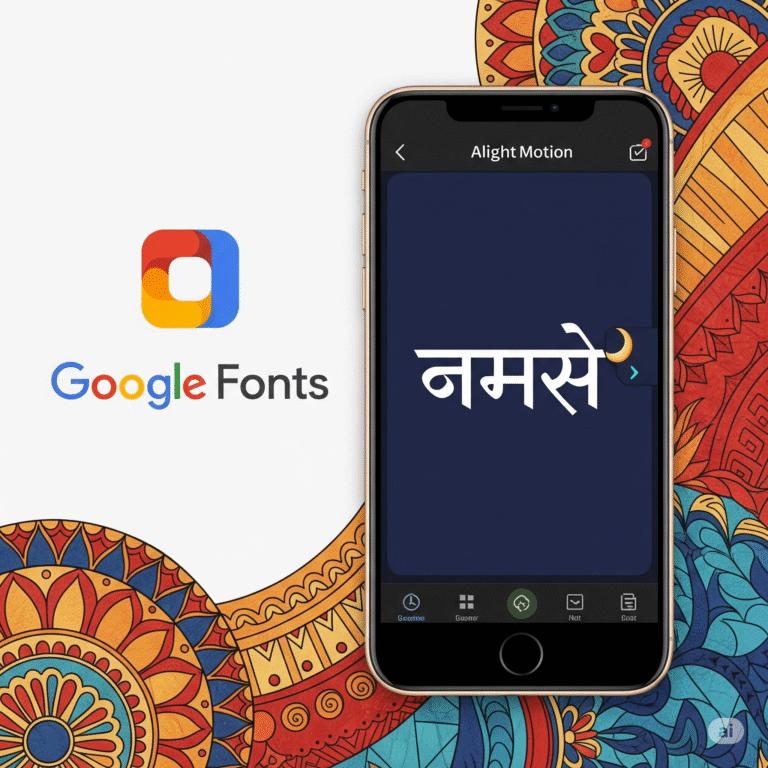 Hindi Fonts in Alight Motion : How