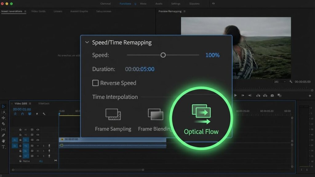Enabling Optical Flow in Alight Motion settings to fix choppy slow motion in velocity edits.